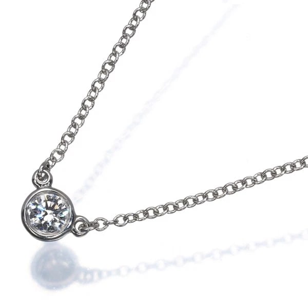 TIFFANY&CO. NECKLACE DIAMOND 950 PLATINUM: Tiffany&Co. Necklace Diamond 950 Platinum Brand: Tiffany & Co. Type/Style: Necklace Material: 950 / Platinum, Main Stone/Creation Natural Color: Silver Size: Necklace length: 41cm Pendant size: