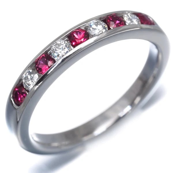 TIFFANY&CO. RING RUBY DIAMOND 950 PLATINUM - 2
