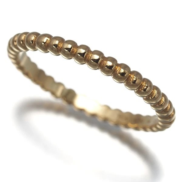 VAN CLEEF & ARPELS RING PERLEE 18K 750 YELLOW GOLD: Van Cleef & Arpels Ring Perlee 18K 750 Yellow Gold Brand: Van Cleef & Arpels Type/Style: Ring Material: 18K 750 Yellow Gold Color: Yellow Size: US 6.75 - 7 Accessories: None Accessories No