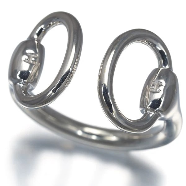 HERMES RING NOJICA SILVER800: HERMES Ring Nojica Silver800 Brand: HERMES Type/Style: Ring Material: 800 / Silver Color: SILVER Size: US 6.5 - 6.75 Accessories: None Accessories Notice: When purchasing pre-owned goods,