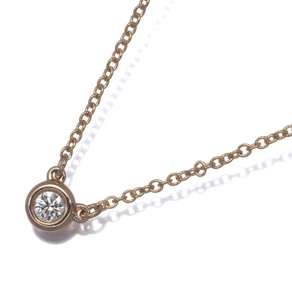 TIFFANY&CO. NECKLACE DIAMOND 18K 750 ROSE GOLD: Tiffany&Co. Necklace Diamond 18K 750 Rose Gold Brand: Tiffany & Co. Type/Style: Necklace Material: 18K 750 Rose Gold, Main Stone/Creation Natural Color: Rose Gold Size: Necklace length: 41cm Pendant s