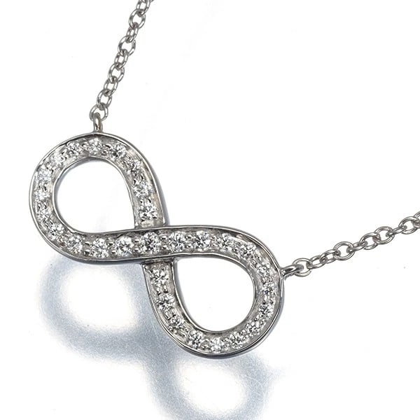 TIFFANY&CO. NECKLACE DIAMOND 950 PLATINUM: Tiffany&Co. Necklace Diamond 950 Platinum Brand: Tiffany & Co. Type/Style: Necklace Material: 950 Platinum, Main Stone/Creation Natural Color: Silver Size: Necklace length: 41cm Pendant size: 7.7 x