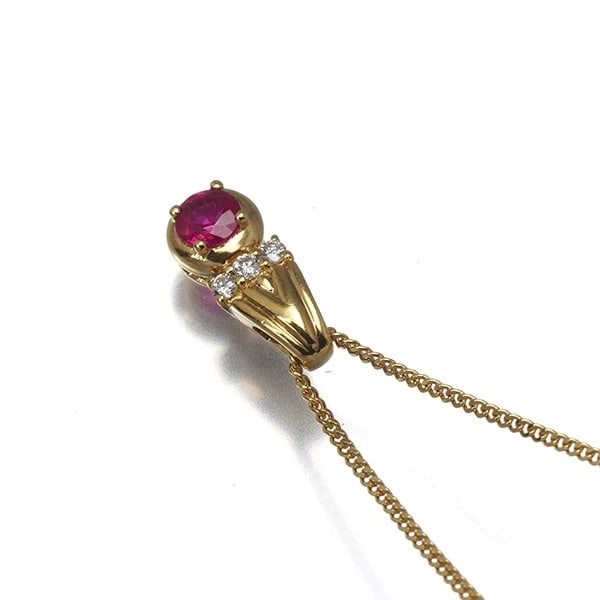 CHRISTIAN DIOR NECKLACE RUBY DIAMOND - 2