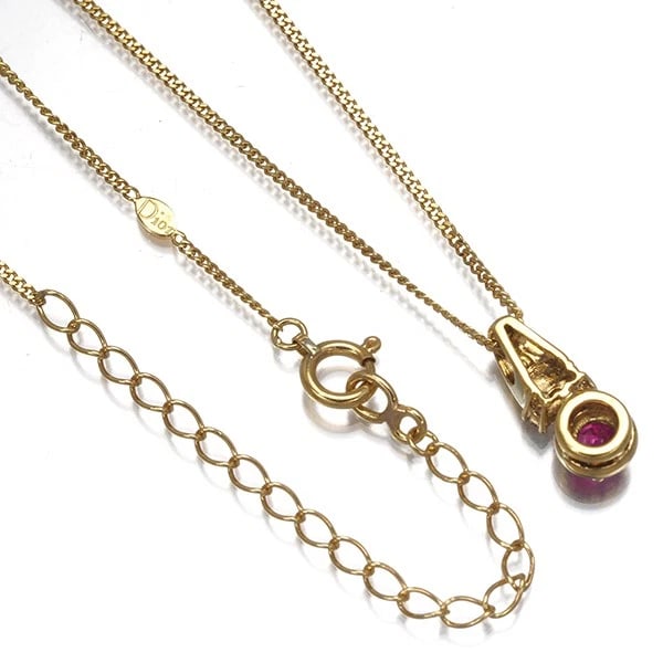 CHRISTIAN DIOR NECKLACE RUBY DIAMOND - 3