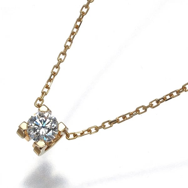 CARTIER NECKLACE DIAMOND 18K RG: Cartier Necklace Diamond 18K RG Brand: Cartier Type/Style: Necklace Material: 18K 750 Rose Gold, Main Stone/Creation Natural Color: Rose Gold Size: Necklace length: 38 / 42cm Pendant size: 5.2 x 4.2mm