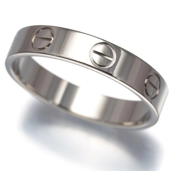 CARTIER RING LOVE 18K 750 WHITE GOLD: Cartier Ring Love 18K 750 White Gold Brand: Cartier Type/Style: Ring Material: 18K 750 White Gold Color: White Size: US 5.75 - 6 Accessories: None Accessories Notice: When purchasing pre-o