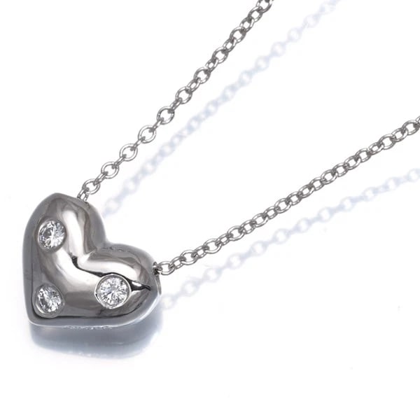 TIFFANY&CO. NECKLACE DOTS HEART 950 PLATINUM: Tiffany&Co. Necklace Dots Heart 950 Platinum Brand: Tiffany & Co. Type/Style: Necklace Material: 950 Platinum Color: Silver Size: Necklace length: 40cm Pendant size: 8.4 x 10.0mm Accessories: None