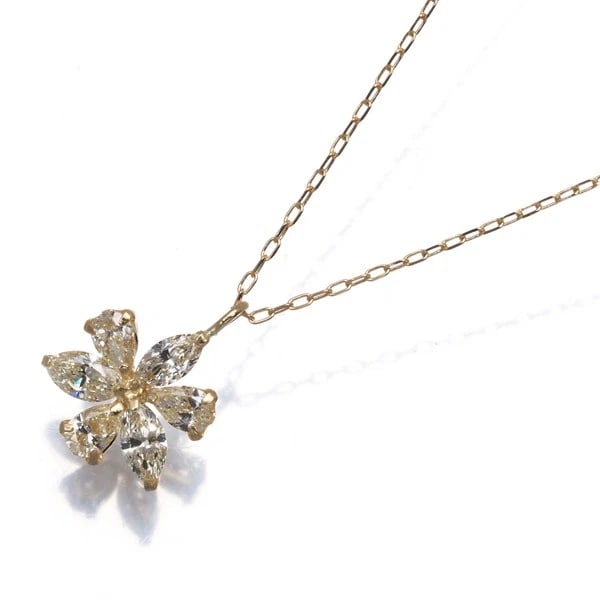 YELLOW DIAMOND NECKLACE 18K 750 YELLOW GOLD: Yellow Diamond Necklace 18K 750 Yellow Gold Brand: Unbranded Type/Style: Necklace Material: 18K / 750 / Yellow Gold, Main Stone/Creation Natural Color: Yellow Size: Necklace length: 44cm Pendant size: