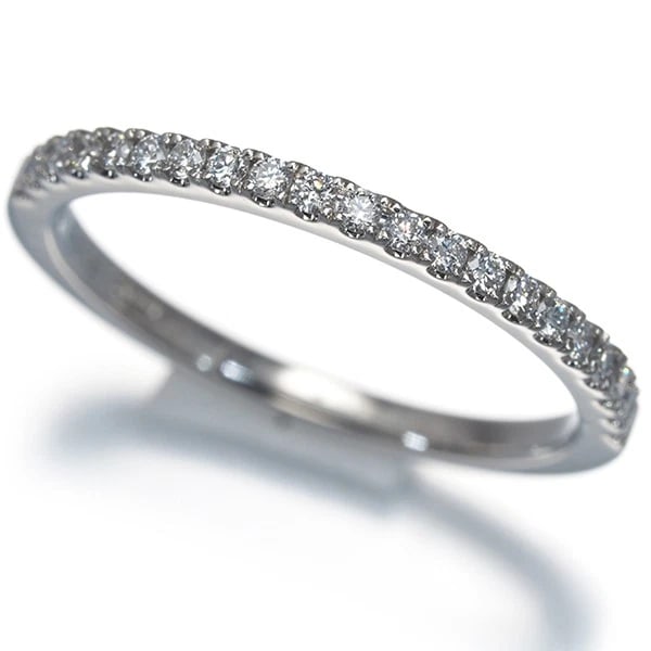 AHKAH RING DIAMOND TINA HALF ETERNITY 900 PLATINUM (1 of 3)