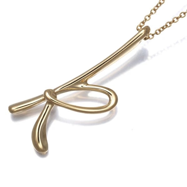 TIFFANY&CO. NECKLACE LETTER K 18K 750 YELLOW GOLD: Tiffany&Co. Necklace Letter K 18K 750 Yellow Gold Brand: Tiffany & Co. Type/Style: Necklace Material: K 18K 750 Yellow Gold Color: Yellow Size: Necklace length: 41cm Pendant size: 25.8 x 9.0mm Acc