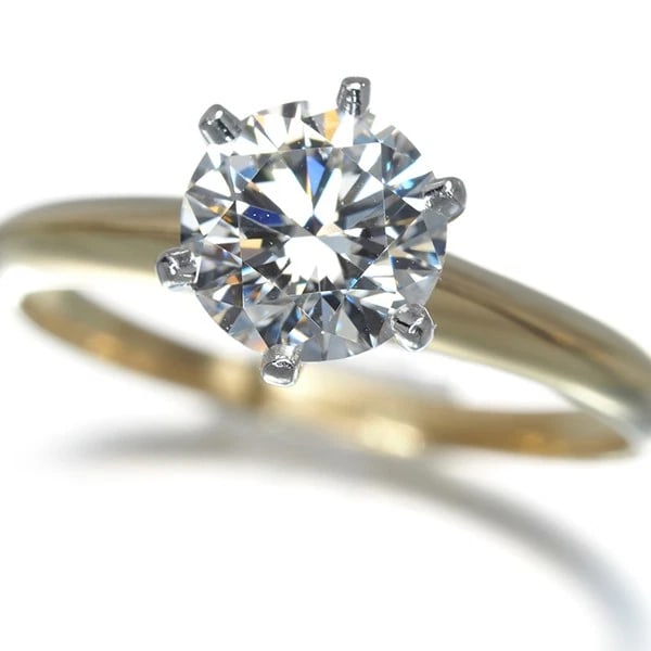 TIFFANY&CO. RING DIAMOND SOLITAIRE 18K YG/PT 950: Tiffany&Co. Ring Diamond Solitaire 18K YG/Pt 950 Brand: Tiffany & Co. Type/Style: Ring Material: 18K / 750 / Yellow Gold 950 / Platinum, Main Stone/Creation natural Color: YELLOW GOLD Size: US 5.75-6 