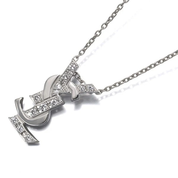 YVES SAINT LAURENT NECKLACE DIAMOND 900 850 PLATINUM (1 of 2)