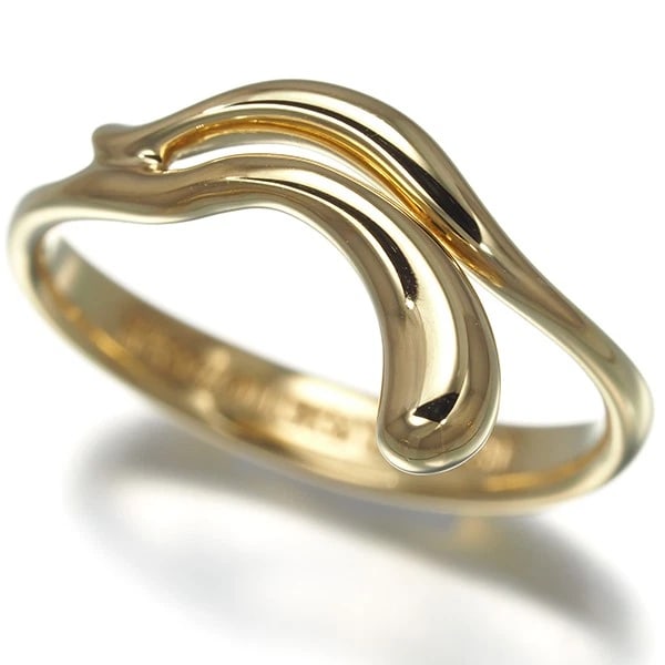 TIFFANY&CO. RING FREE FORM 18K 750 YELLOW GOLD: Tiffany&Co. Ring Free Form 18K 750 Yellow Gold Brand: Tiffany & Co. Type/Style: Ring Material: 18K 750 Yellow Gold Color: Yellow Size: US 5 Accessories: None Accessories Notice: When purchasing