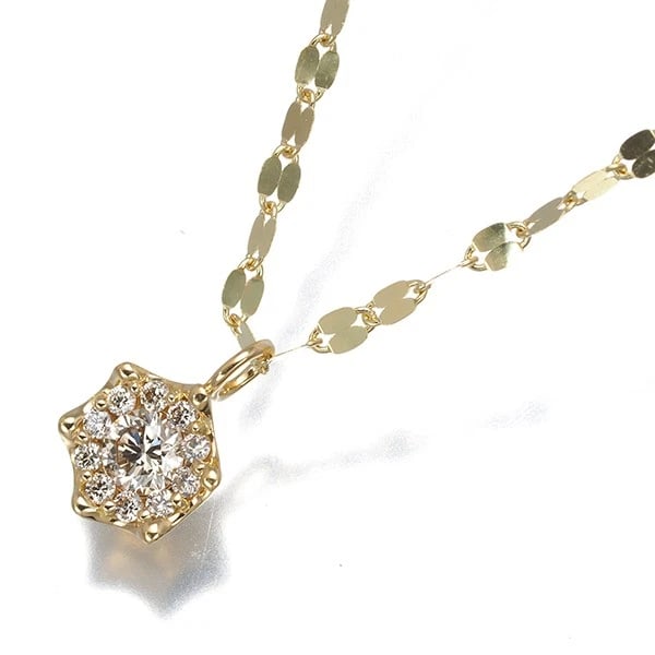 ESTELLE NECKLACE BROWN DIAMOND 18K 750 YELLOW GOLD (1 of 2)