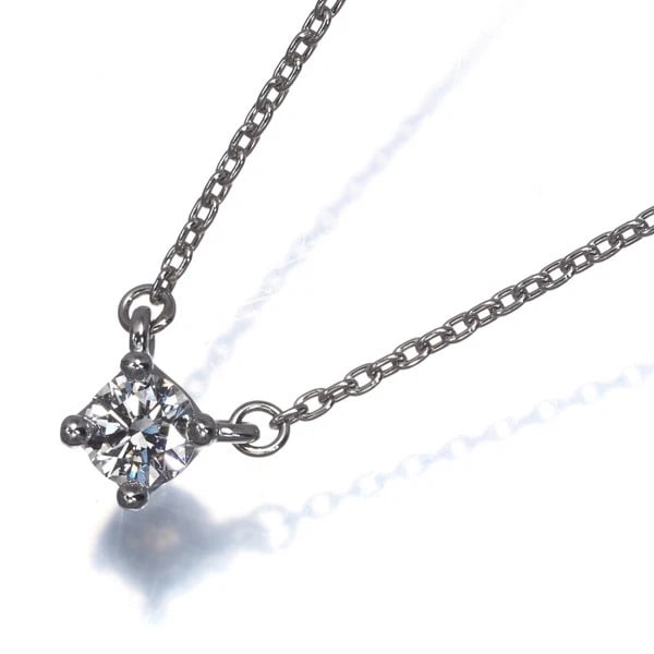 NECKLACE DIAMOND SOLITAIRE 850 PLATINUM: Necklace Diamond Solitaire 850 Platinum Brand: Unbranded Type/Style: Necklace Material: 850 / Platinum, Main Stone/Creation Natural Color: Silver Size: Necklace length: 36 / 40cm Accessories: None