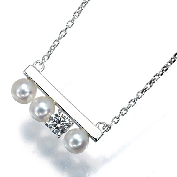 TASAKI NECKLACE DIAMOND 18K WG (1 of 3)
