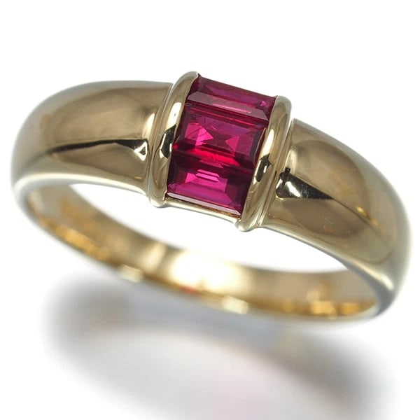 TIFFANY&CO. RING RUBY 18K 750 YELLOW GOLD: Tiffany&Co. Ring Ruby 18K 750 Yellow Gold Brand: Tiffany & Co. Type/Style: Ring Material: 18K 750 Yellow Gold, Main Stone/Creation Natural Color: Yellow Size: US 5.5-5.75 Accessories: None