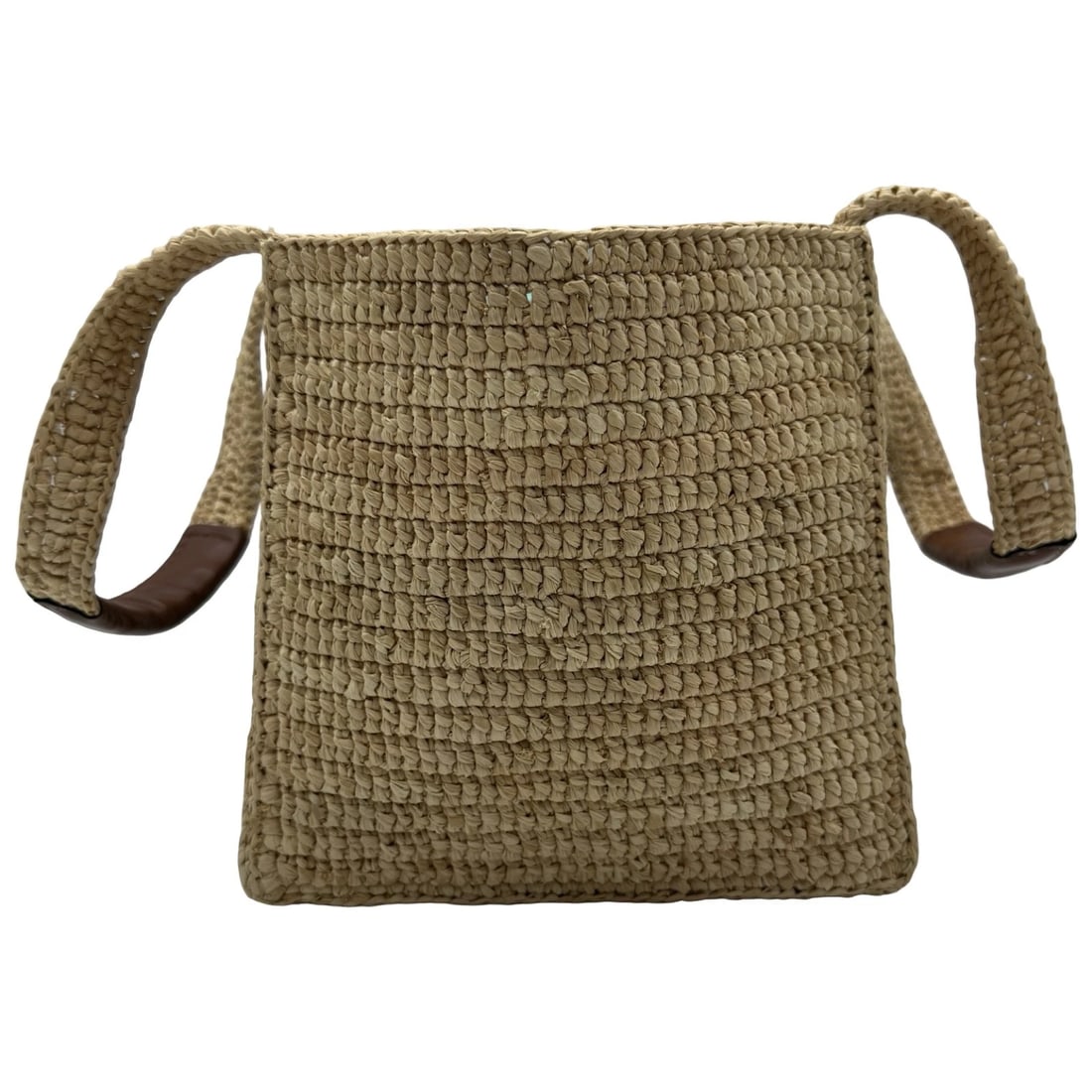 CELINE TRIOMPHE RAFFIA CUBE BAG HANDBAG - 3