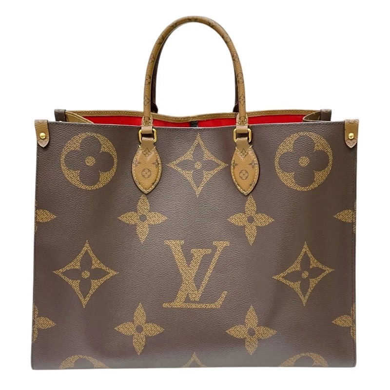 LOUIS VUITTON ON-THE-GO GM TOTE BAG: LOUIS VUITTON On-the-go GM Tote Bag Brand: LOUIS VUITTON Type/Style: Tote Bag Material: Monogram Reverse Canvas/Leather Color: Brown Size: W16.3 x H12.6x D6.7inch Accessories: None Accessories