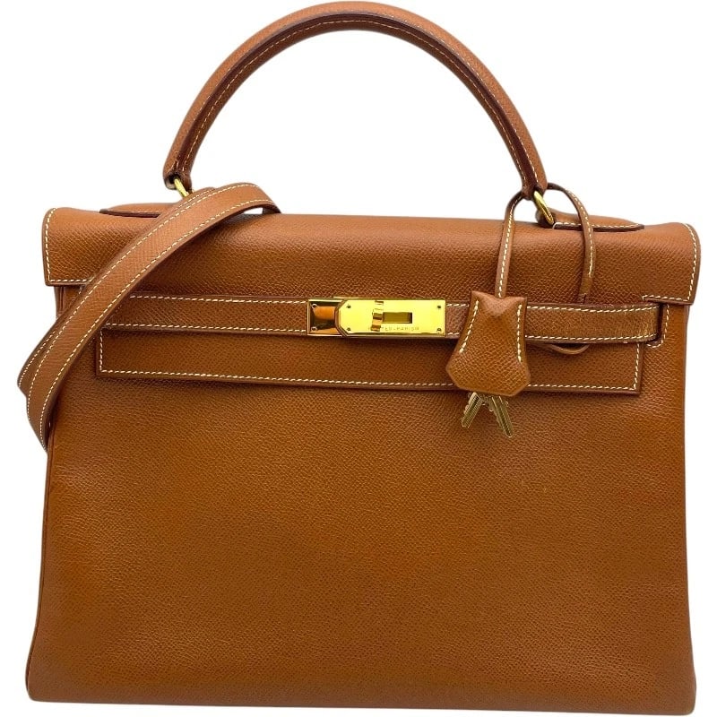HERMES KELLY INTERNAL SEWING SHOULDER BAG: HERMES Kelly internal sewing Shoulder Bag Brand: HERMES Type/Style: Shoulder Bag Material: Courchevel Color: Gold GD Hardware Size: W12.6 x H8.3x D3.9inch Accessories: None Accessories Notice: When