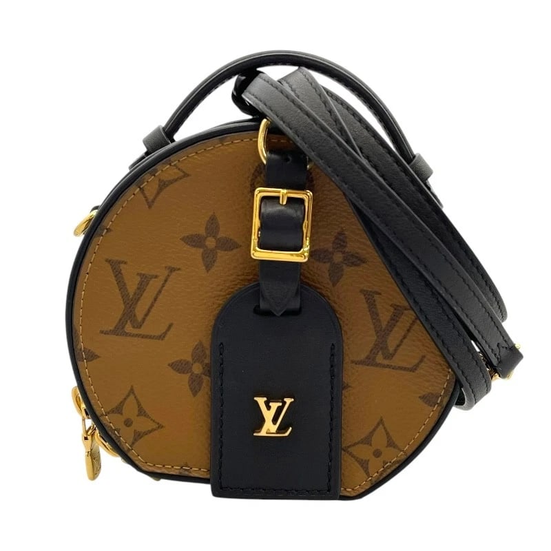 LOUIS VUITTON MINI BOWAT CHAPO SHOULDER BAG: LOUIS VUITTON Mini Bowat Chapo Shoulder Bag Brand: LOUIS VUITTON Type/Style: Shoulder Bag Material: Monogram Color: Brown Size: W5.1 x H4.5x D2.4inch Accessories: None Accessories Notice: When