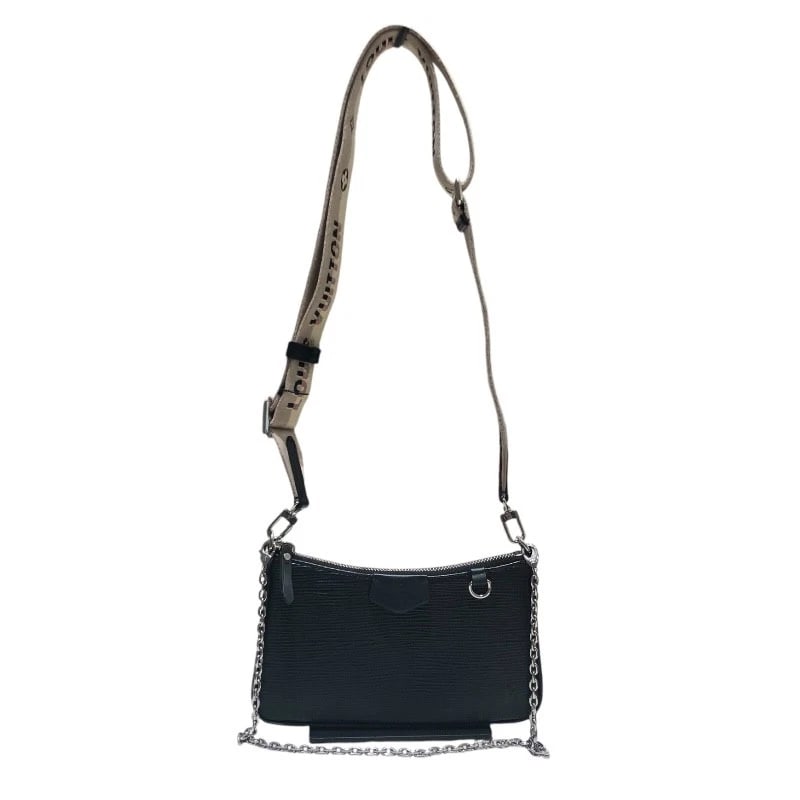 LOUIS VUITTON EASY POUCH SHOULDER BAG: LOUIS VUITTON easy pouch Shoulder Bag Brand: LOUIS VUITTON Type/Style: Shoulder Bag Material: Epi Color: Noir Size: W7.9 x H4.3x D1.4inch Accessories: None Accessories Notice: When purchasing