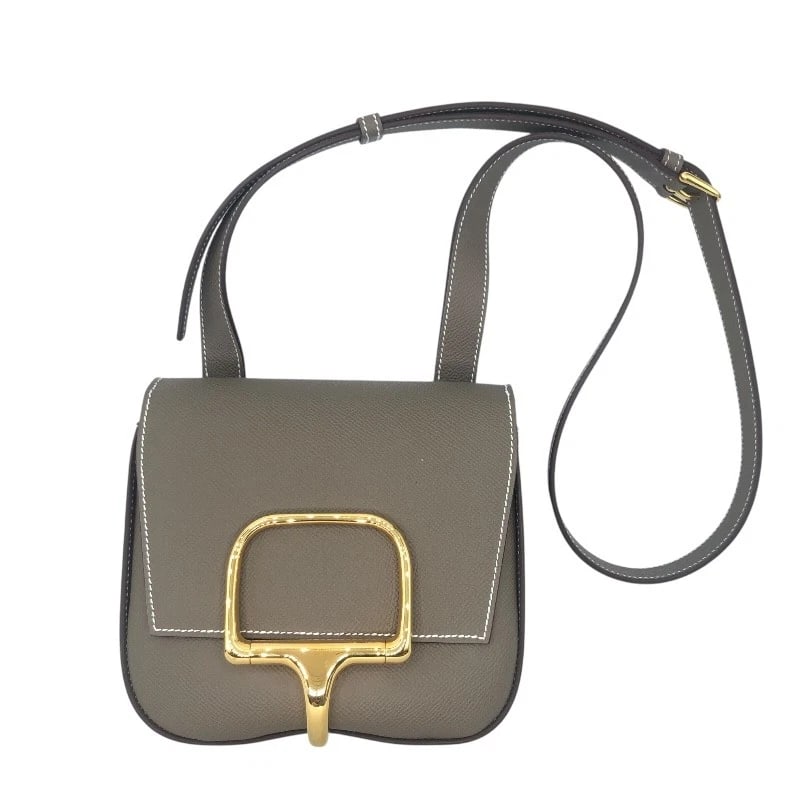 HERMES DELLA CAVALLERIA MINI SHOULDER BAG: HERMES Della Cavalleria Mini Shoulder Bag Brand: HERMES Type/Style: Shoulder Bag Material: Epsom Color: Etup SV Hardware Size: W6.5 x H6.3x D2.0inch Accessories: None Accessories Notice: When