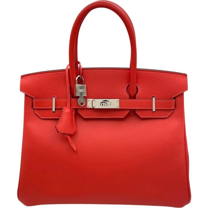 HERMES BIRKIN HANDBAG: HERMES Birkin Handbag Brand: HERMES Type/Style: Handbag Material: Epsom Color: Rose Jaipur SVHardware Size: W11.8 x H9.4x D6.3inch Accessories: None Accessories Notice: When purchasing pre-owned