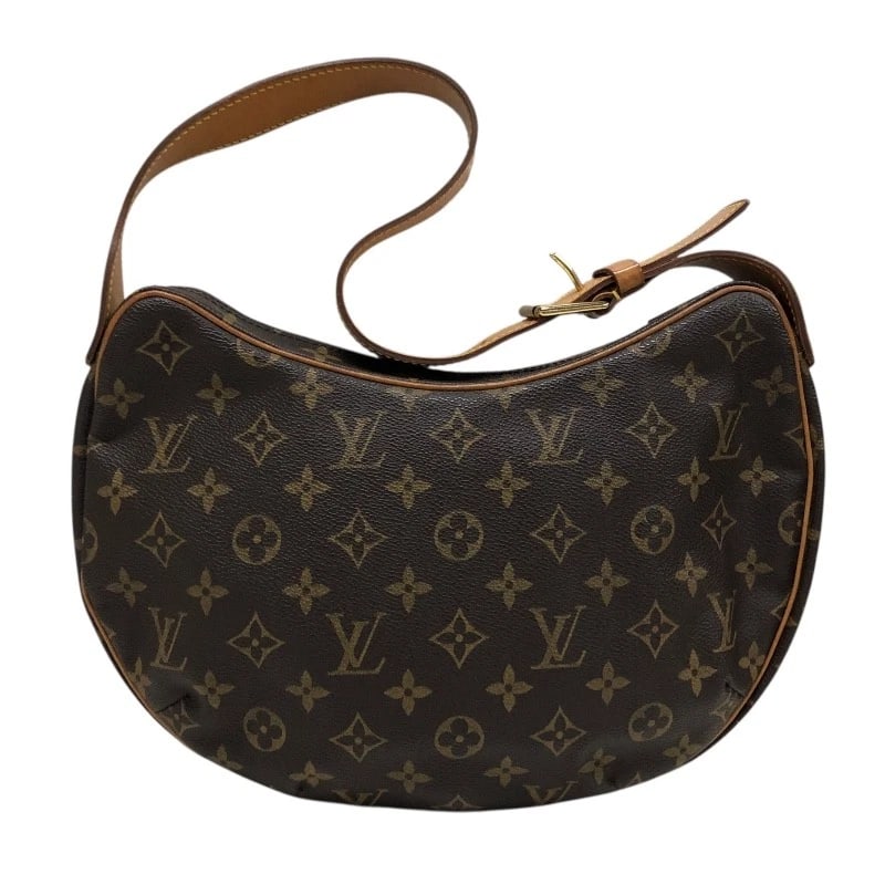 LOUIS VUITTON CROISSANT SHOULDER BAG: LOUIS VUITTON Croissant Shoulder Bag Brand: LOUIS VUITTON Type/Style: Shoulder Bag Material: Monogram canvas Color: Brown Size: W11.8 x H7.9x D1.0inch Accessories: None Accessories Notice: When