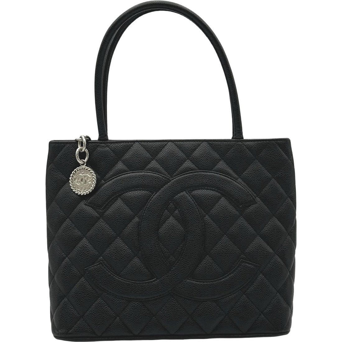 CHANEL STANDARD TOTE BAG: CHANEL Standard Tote Bag Brand: CHANEL Type/Style: Tote Bag Material: Caviar skin Color: Black SilverHardware Size: W11.6 x H9.8x D5.9inch Accessories: None Accessories Notice: When purchasing