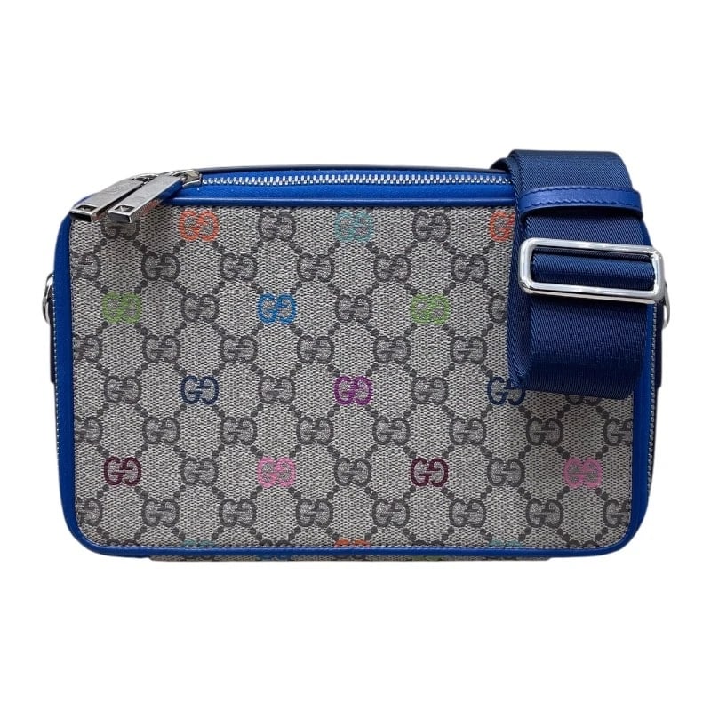 GUCCI GG MULTICOLOR LOGO SHOULDER BAG: GUCCI GG Multicolor Logo Shoulder Bag Brand: GUCCI Type/Style: Shoulder Bag Material: GG Supreme Color: multicolor Size: W8.9 x H5.5x D2.4inch Accessories: None Accessories Notice: When purchasing