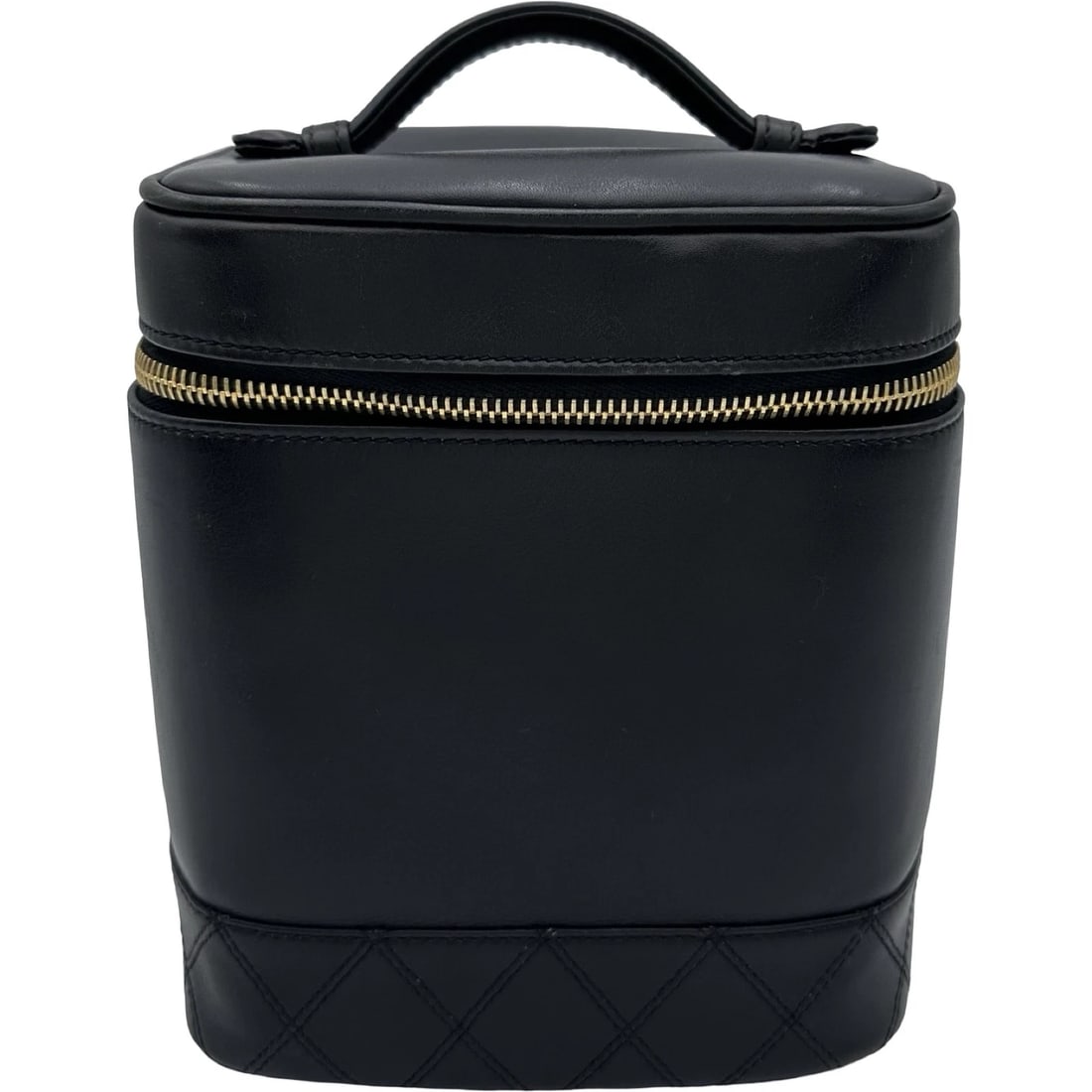 CHANEL BICOLOLE VANITY BAG HANDBAG: CHANEL Bicolole vanity bag Handbag Brand: CHANEL Type/Style: Handbag Material: lambskin Color: Black Gold Hardware Size: W5.9 x H6.7x D4.9inch Accessories: None Accessories Notice: When pu