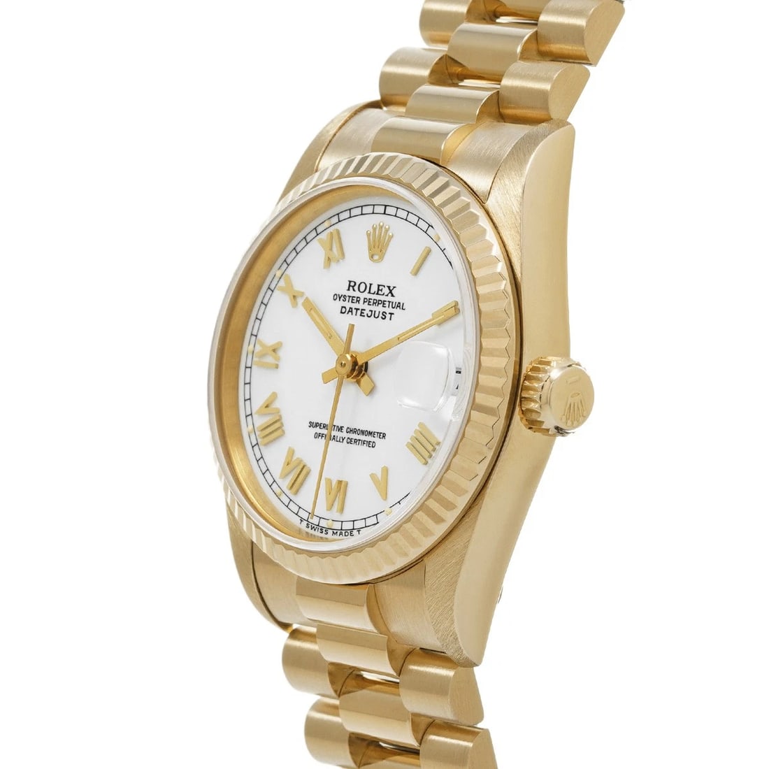 ROLEX DATEJUST WHITE WATCH - 2