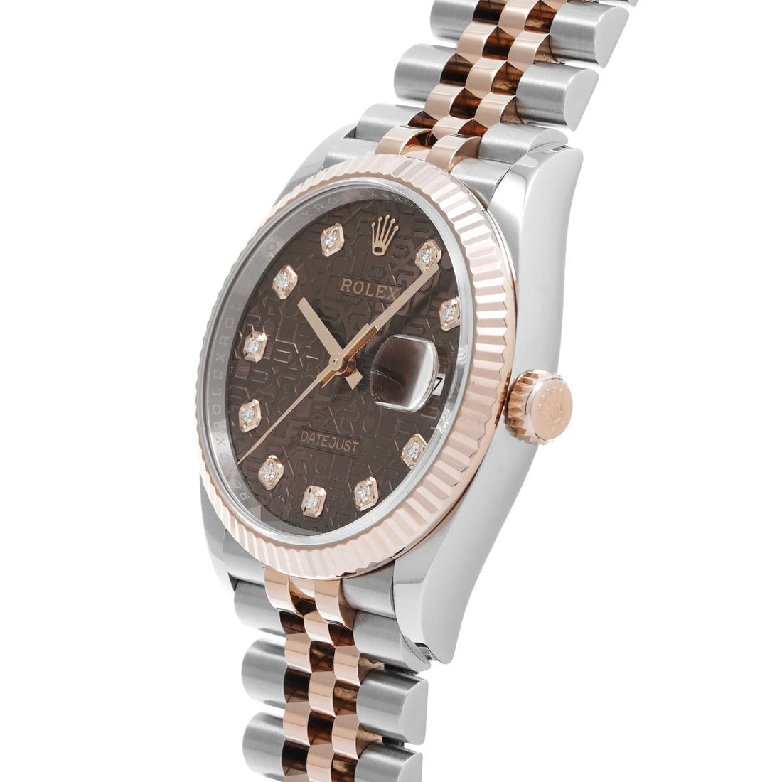 ROLEX DATEJUST CHOCOLATE COMPUTER/DIAMOND WATCH - 2