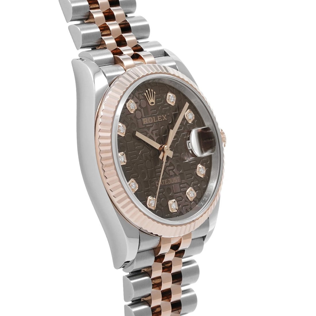 ROLEX DATEJUST CHOCOLATE COMPUTER/DIAMOND WATCH - 3