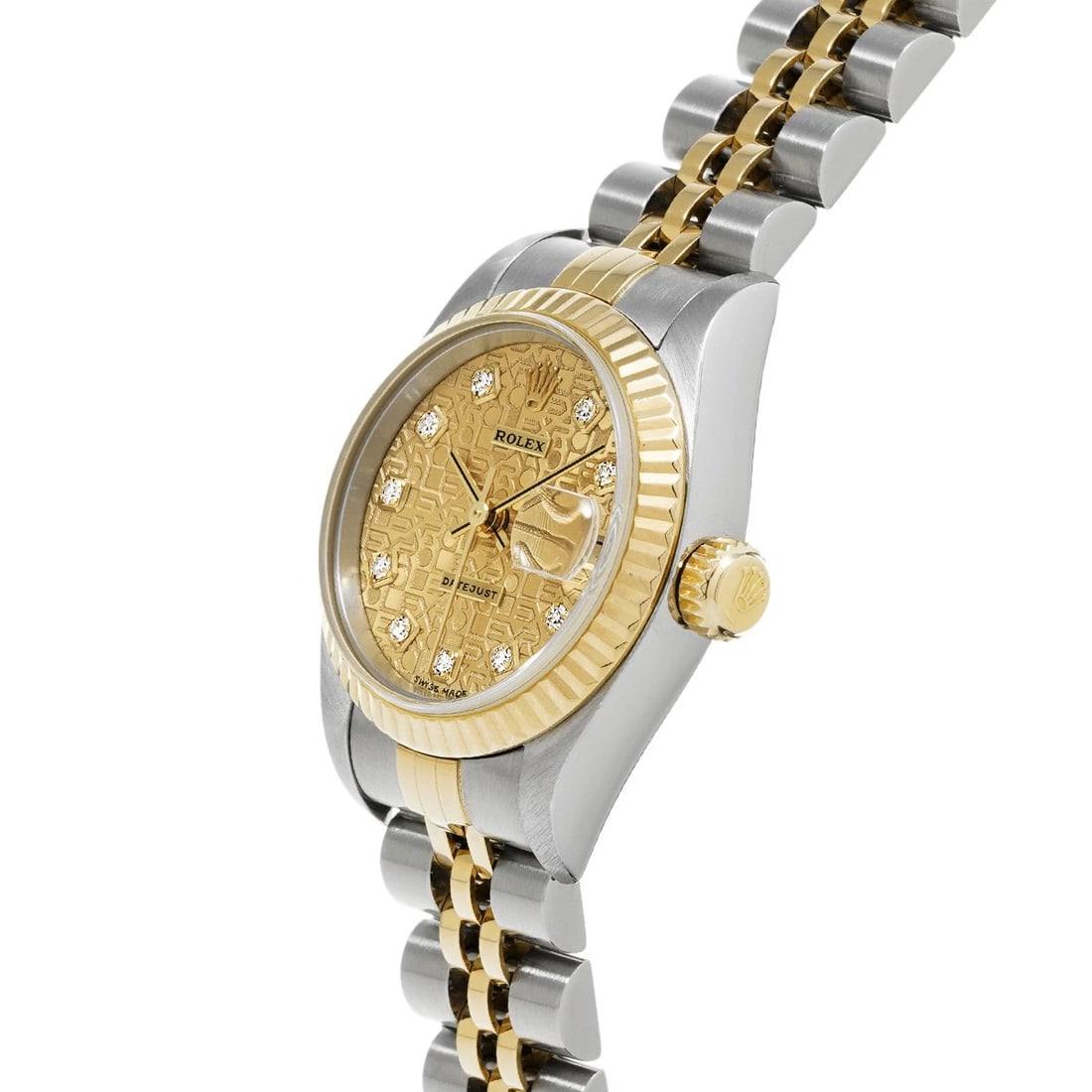 ROLEX DATEJUST CHAMPAGNE COMPUTER/DIAMOND WATCH - 2