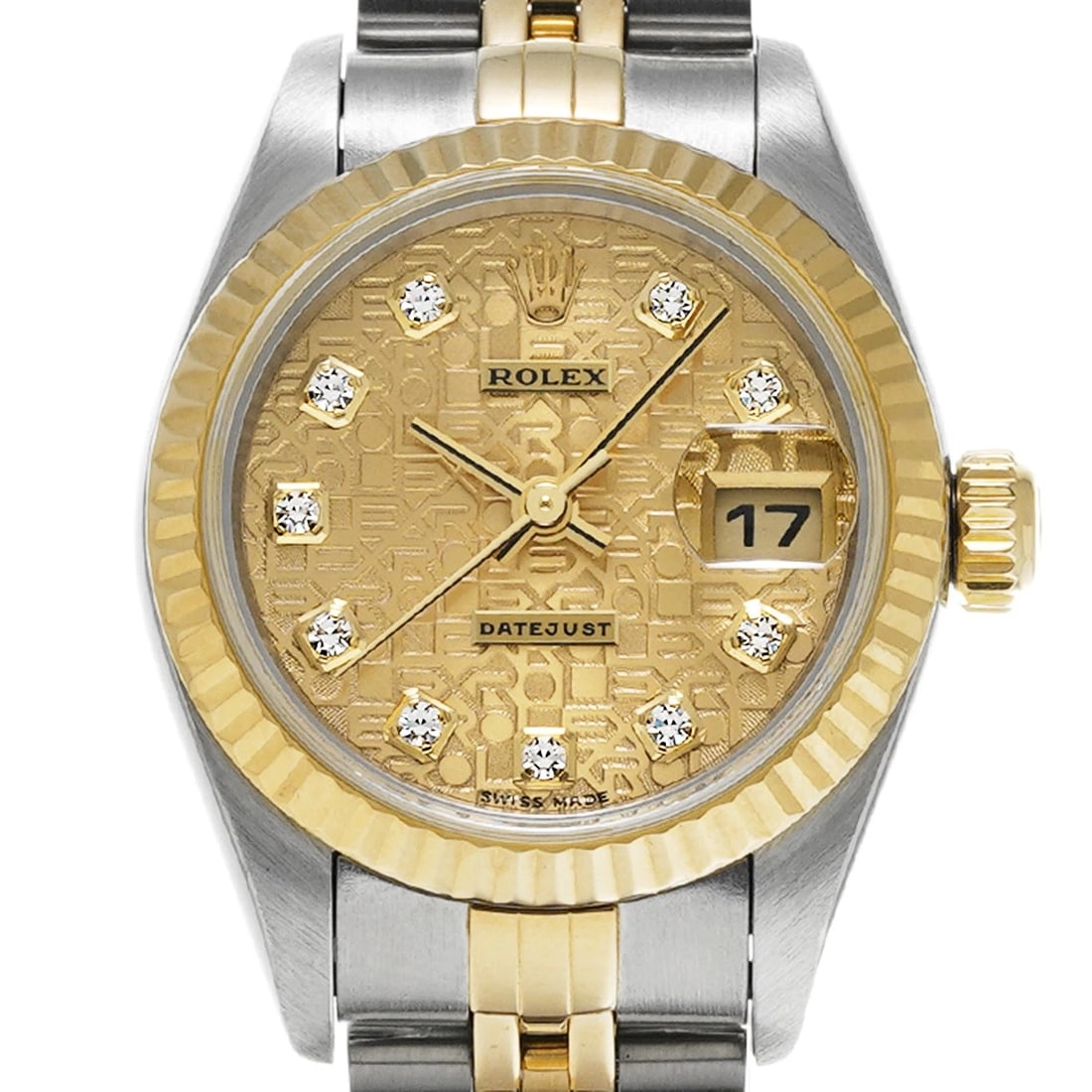 ROLEX DATEJUST CHAMPAGNE COMPUTER/DIAMOND WATCH - 4