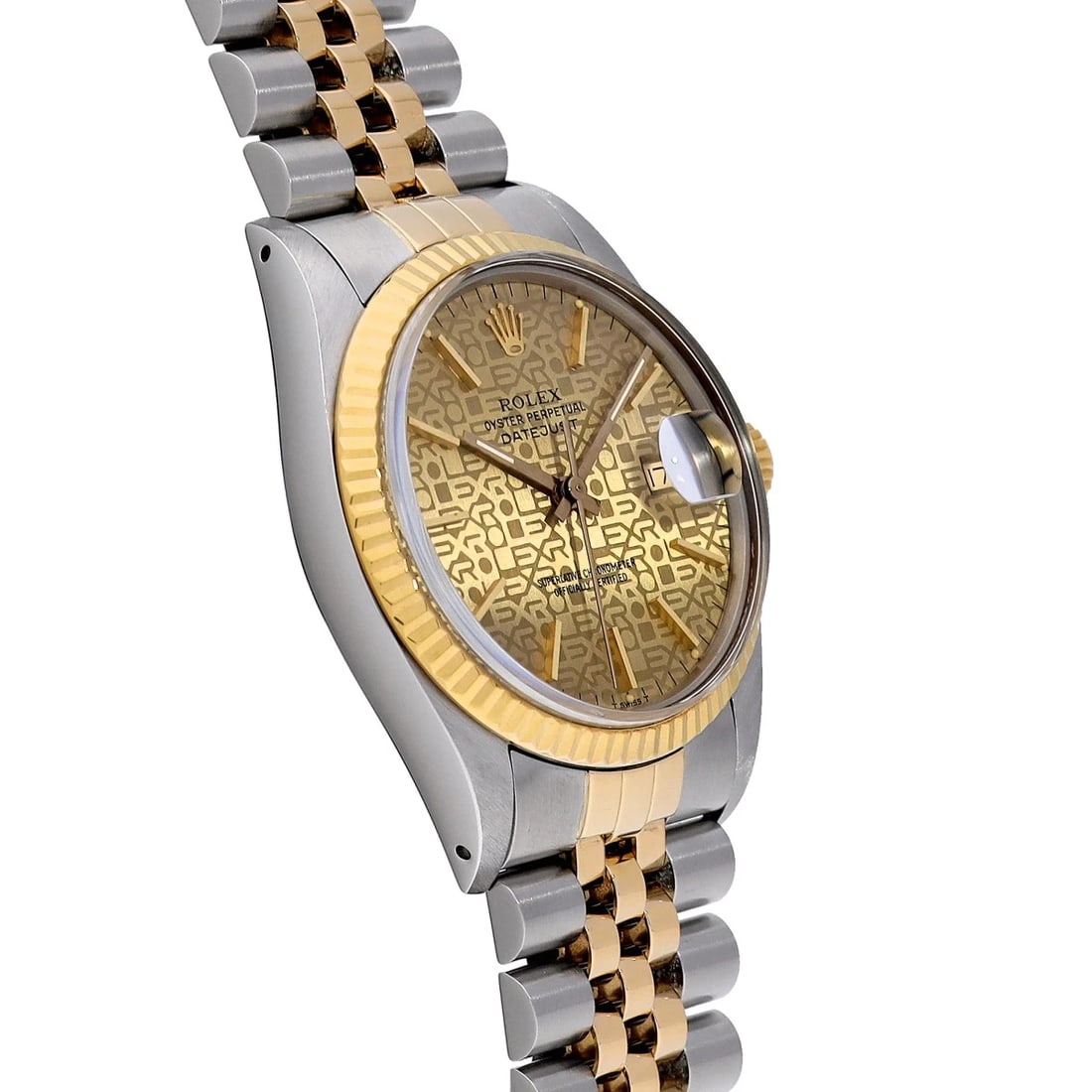 ROLEX DATEJUST CHAMPAGNE COMPUTER WATCH - 3