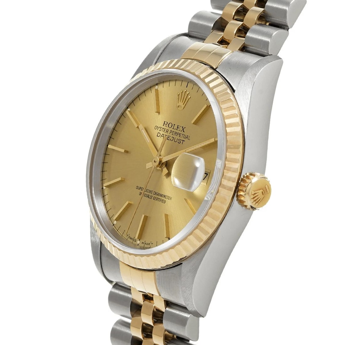ROLEX DATEJUST CHAMPAGNE WATCH - 2