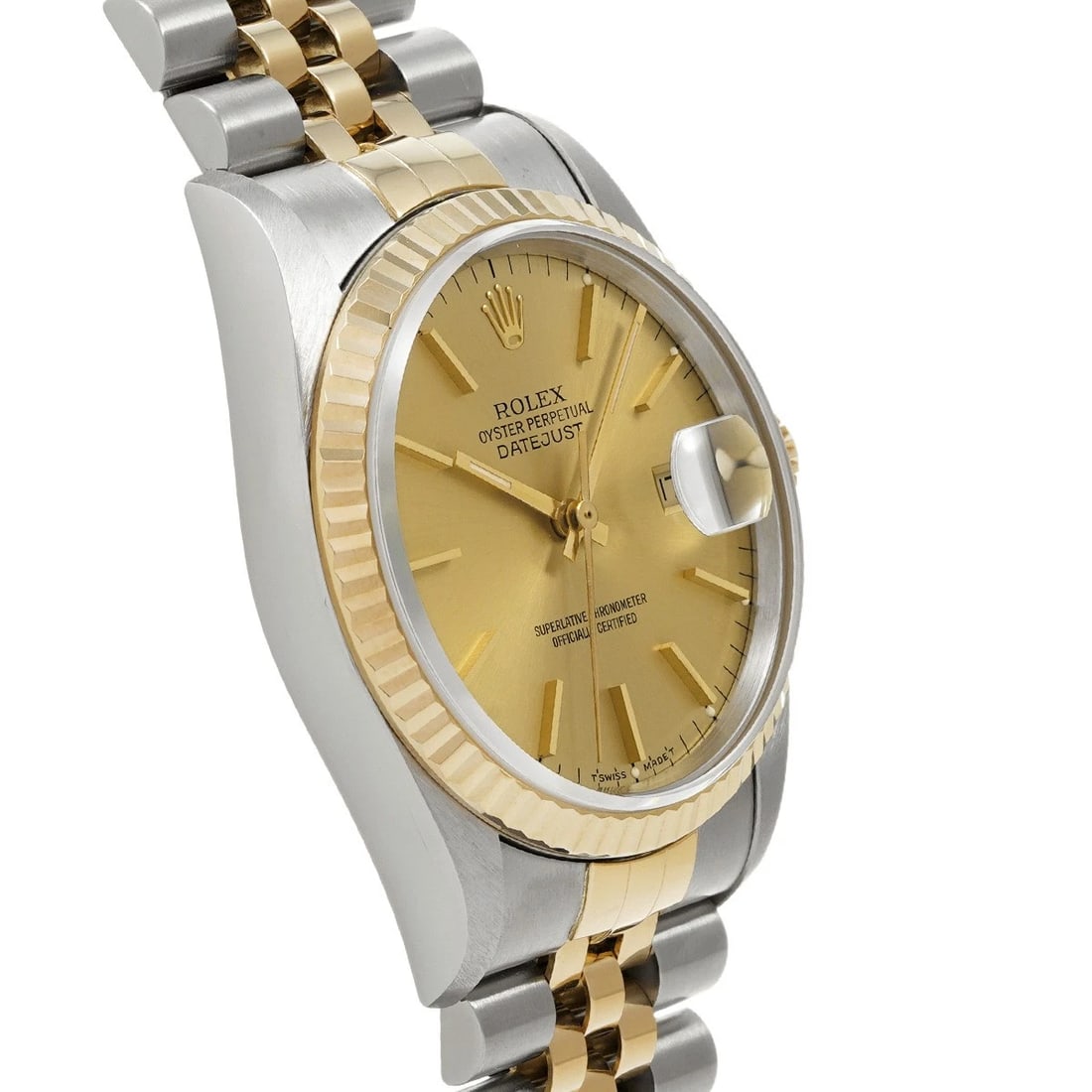 ROLEX DATEJUST CHAMPAGNE WATCH - 3