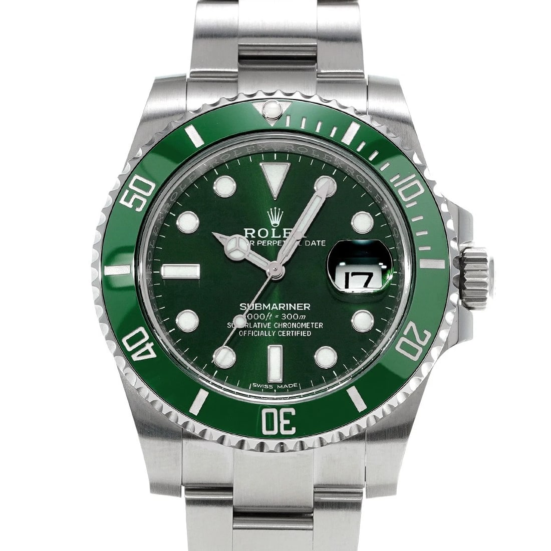 ROLEX SUBMARINER DATE GREEN WATCH: ROLEX Submariner Date Green Watch Brand: ROLEX Type/Style: Wristwatch Material: Band Material Stainless steel, Case Material Stainless steel Color: Dial Color Green Size: ?Case? H/about 40mm W/about