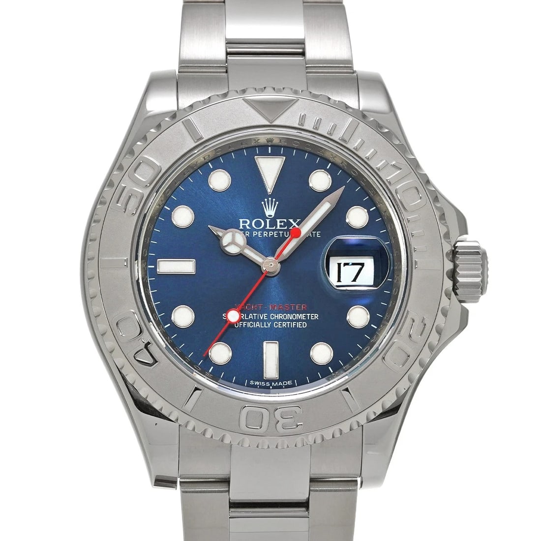 ROLEX YACHT-MASTER BLUE WATCH: ROLEX Yacht-Master Blue Watch Brand: ROLEX Type/Style: Wristwatch Material: Band Material Stainless steel, Case Material Stainless steel Color: Dial Color Blue Size: ?Case? H/about 40mm W/about 40mm