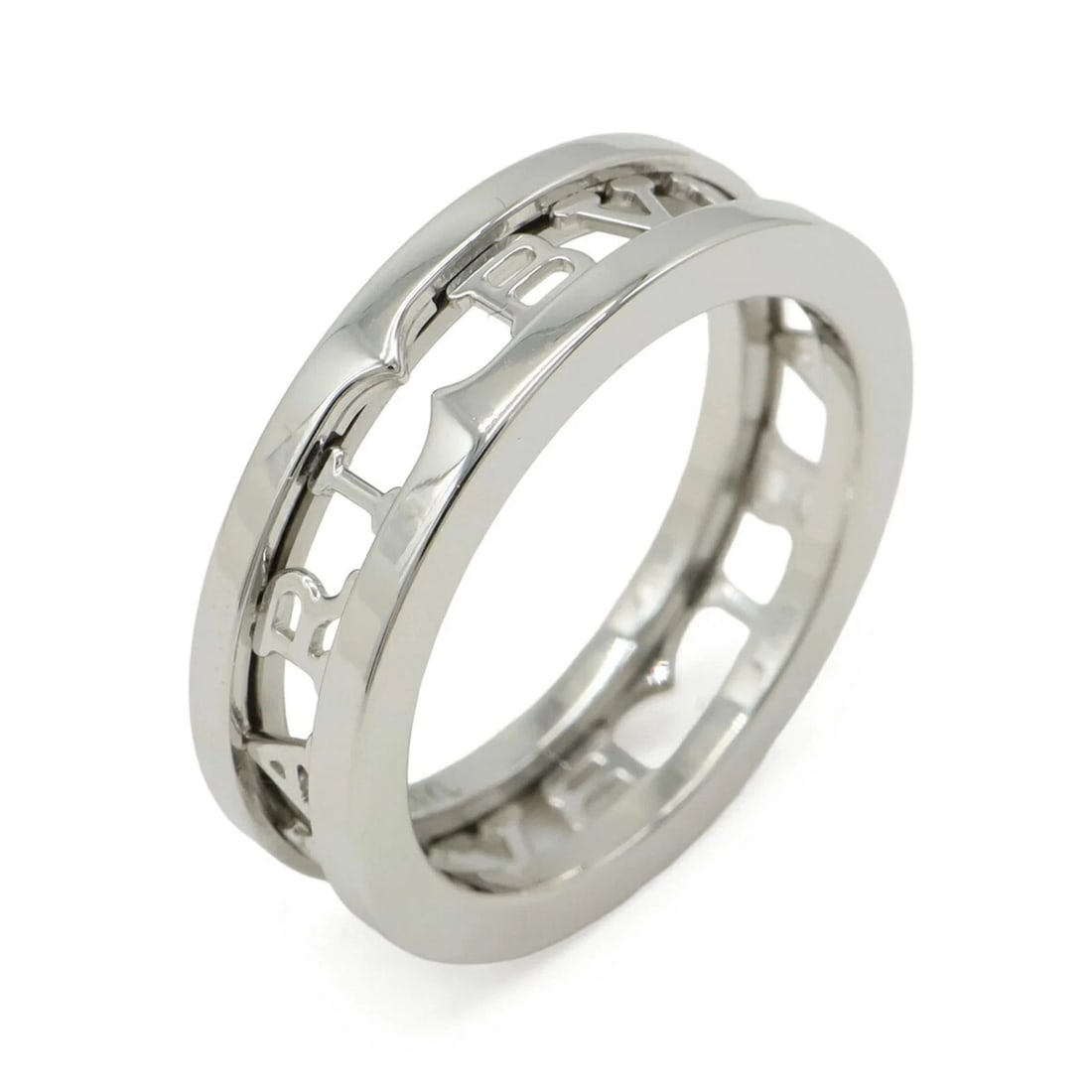 BVLGARI B-ZERO1 SPIRAL WORK 1-BAND RING, 18K WHITE GOLD: BVLGARI B-zero1 Spiral Work 1-Band Ring, 18K White Gold Brand: Bvlgari Type/Style: Band Ring Material: White gold (18K) Color: White gold Size: US 6.5 Accessories: None Accessories Notice: