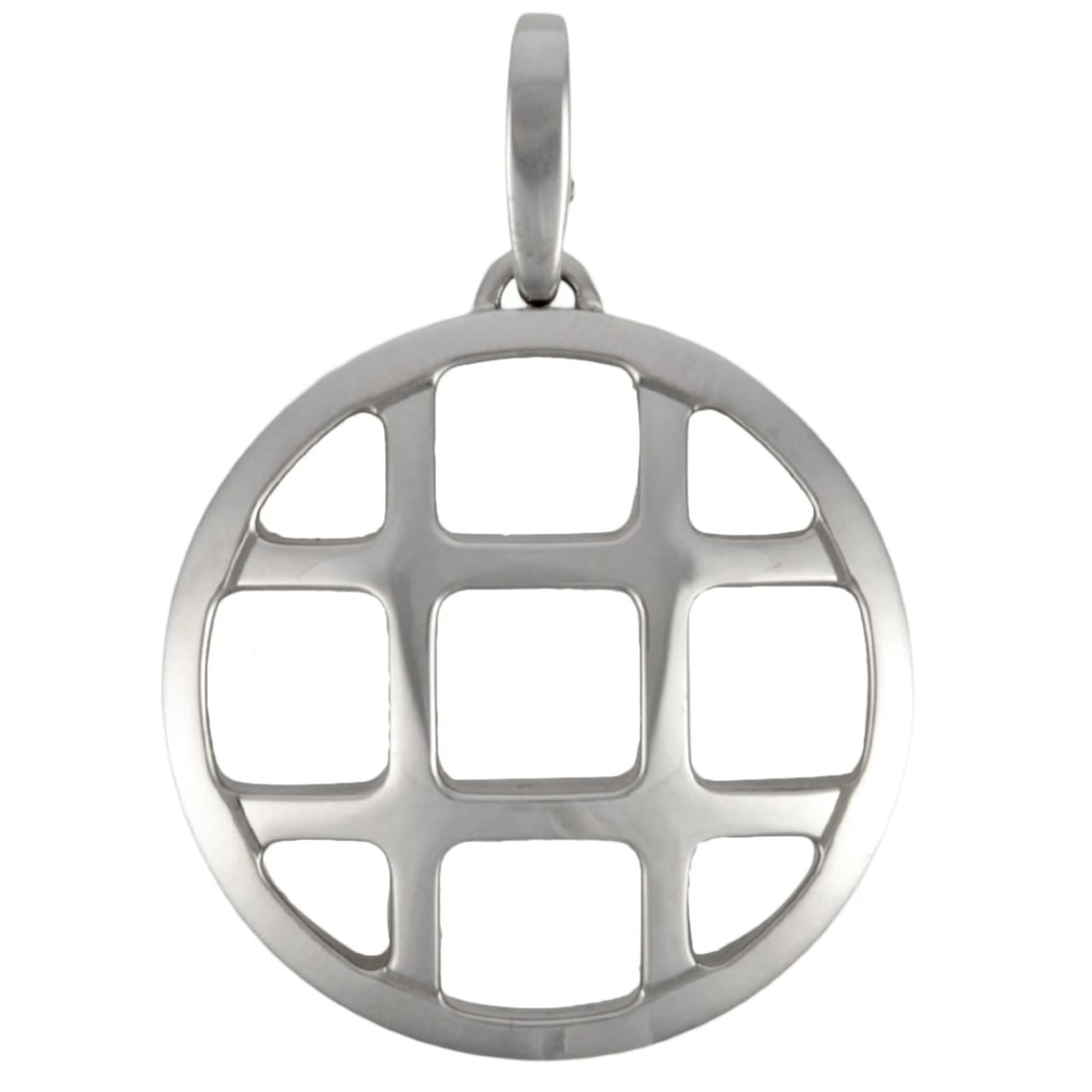 CARTIER PASHA GRID CHARM PENDANT TOP, 18K WHITE GOLD: Cartier Pasha Grid Charm Pendant Top, 18K White Gold Brand: Cartier Type/Style: Pendant Material: White gold (18K) Color: White gold Size: Pendant Size 31mm x 29mm / 1.22'' x 1.14'' Accessories: N