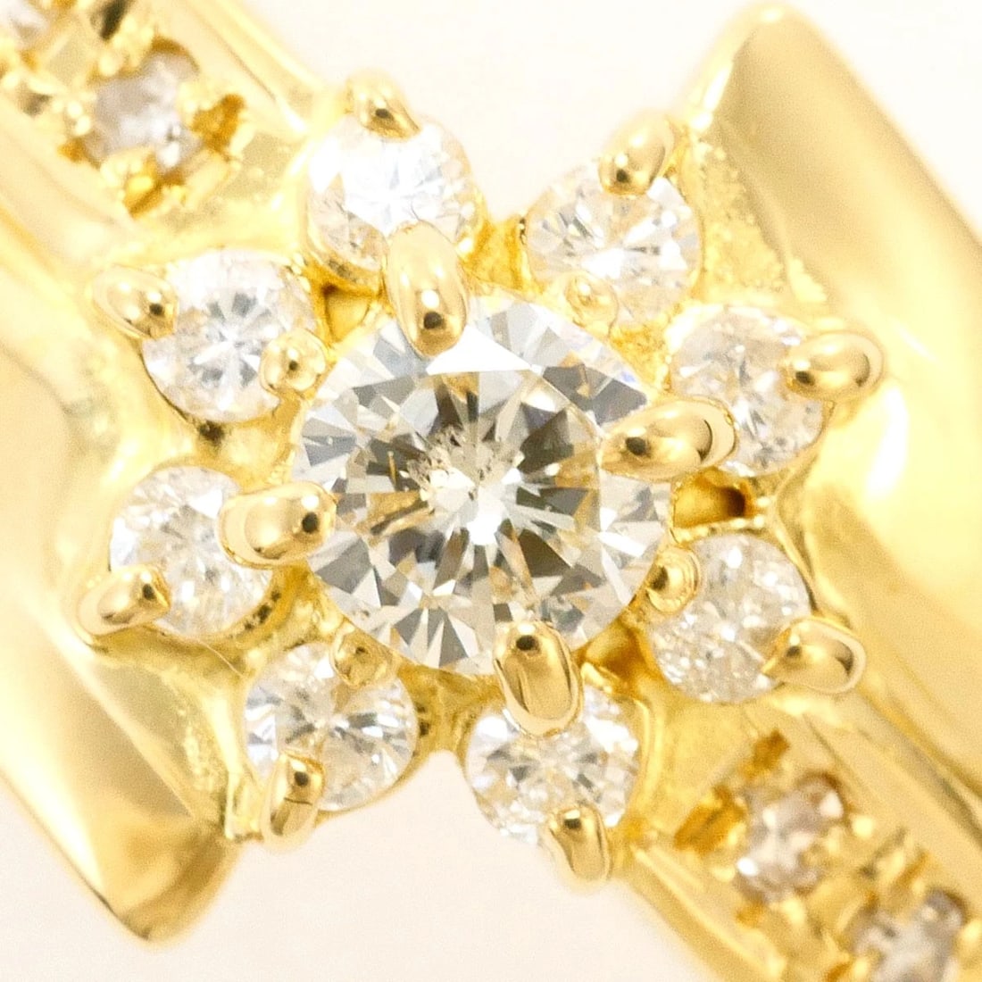 K18 18K GOLD RING DIAMOND - 2