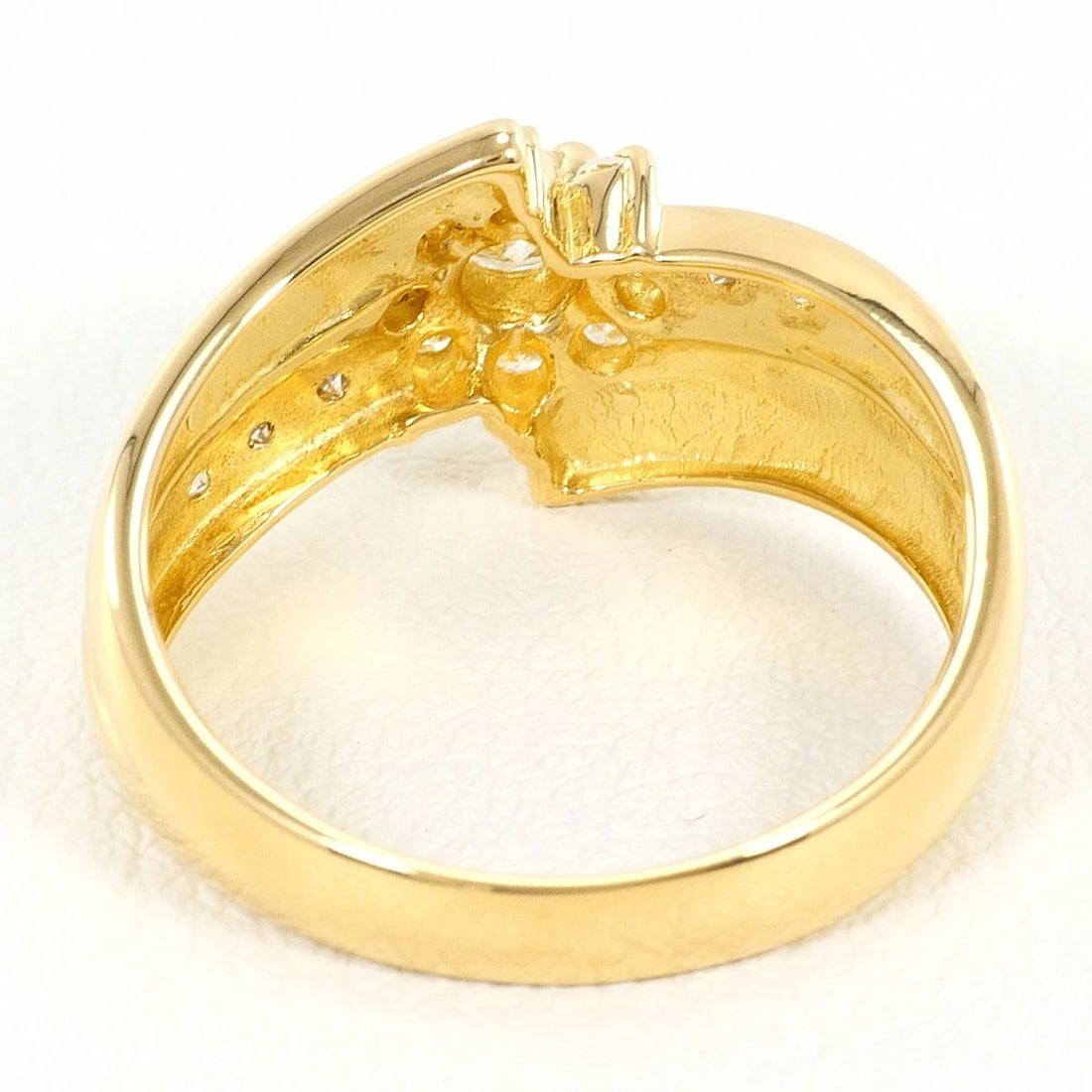 K18 18K GOLD RING DIAMOND - 4