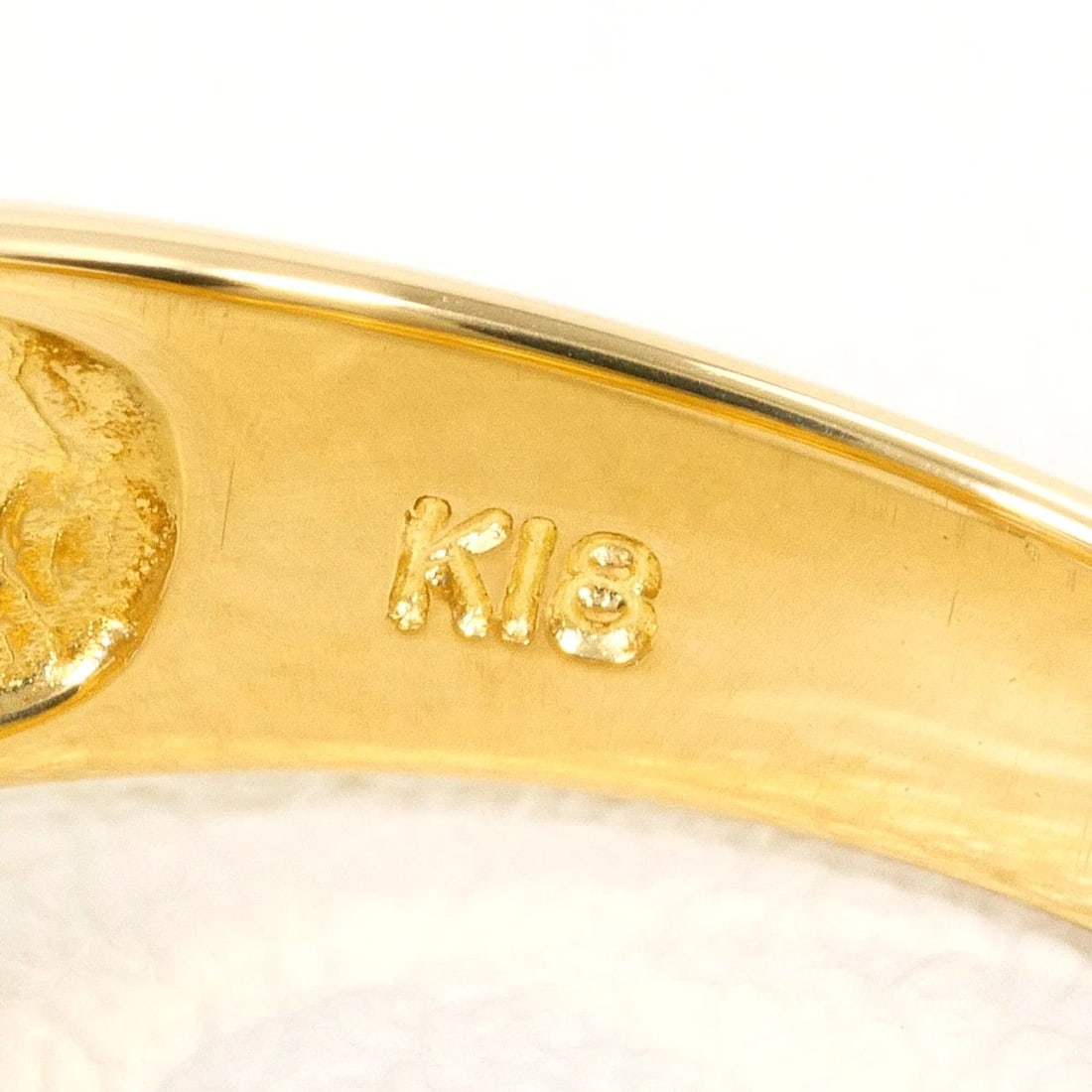 K18 18K GOLD RING DIAMOND - 5