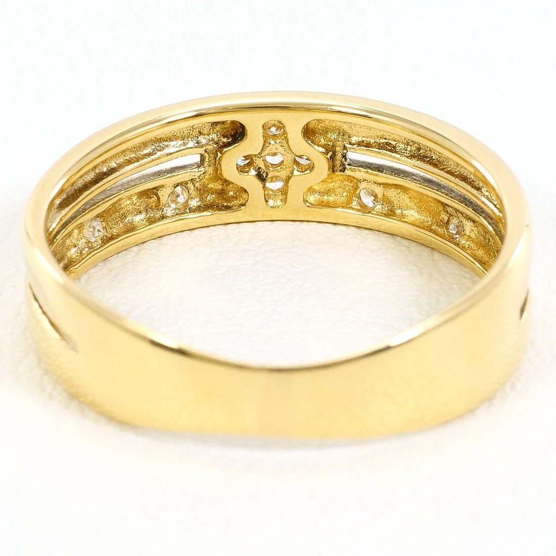 K18 18K GOLD RING DIAMOND - 3