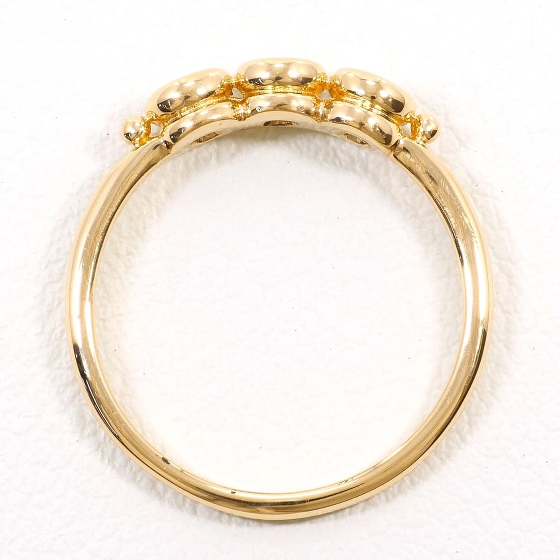 K18 18K GOLD RING DIAMOND: K18 18k gold Ring Diamond Brand: No Brand Type/Style: Ring Material: 18k gold, Main Stone/Creation Diamond Color: Gold Size: US 7 1/2 Accessories: None Accessories Notice: When purchasing pre-owned