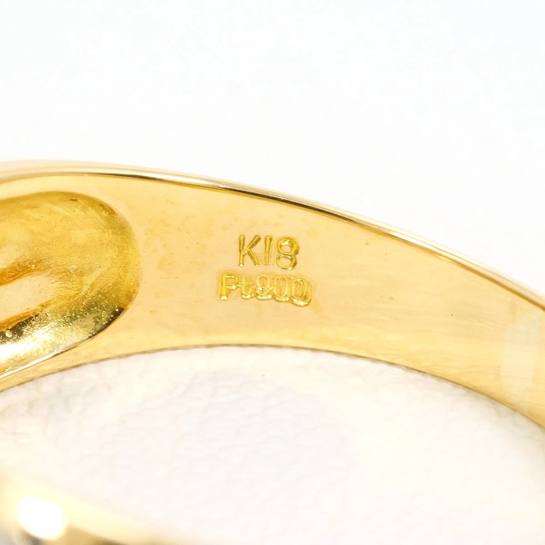 PT900 PLATINUM K18 RING DIAMOND - 4